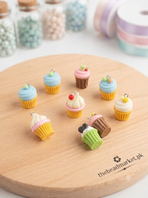 Delicious Cake / Cupcake Resin Charm ( 6pcs )