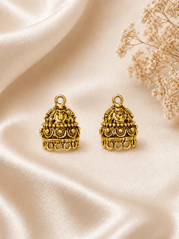 jhumka base golden