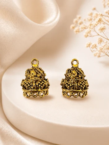 jhumka base golden